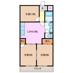 近鉄四日市駅 徒歩13分 3階の物件間取画像